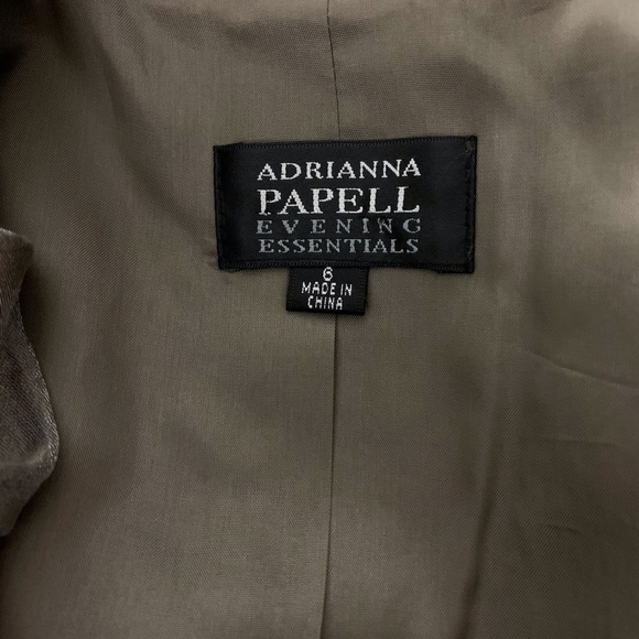 Adrianna Papell Ruffle Collar Jacket - Picture 9 of 10